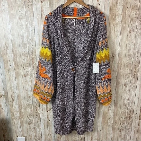 Free People Birds of a Feather Knit Boho Cardigan Size‎ XS/S
